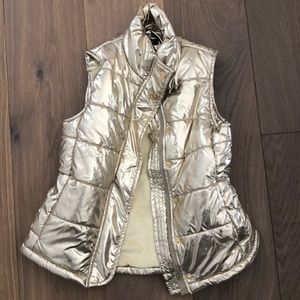 Gold metallic vest